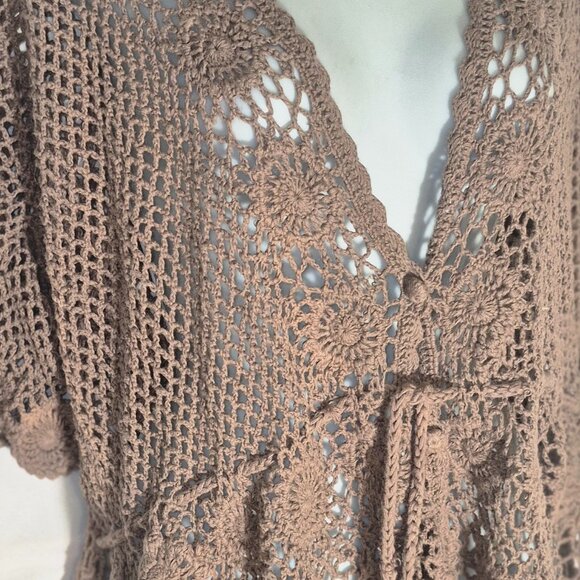 LIZ CLAIBORNE beautiful Crocheted Cardigan sweater in size 2XL - Picture 4 of 16